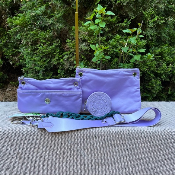 NWT - Kipling Kimmie Victoria Tang Convertible Crossbody Bag in VT Ice lavender - Picture 11 of 13